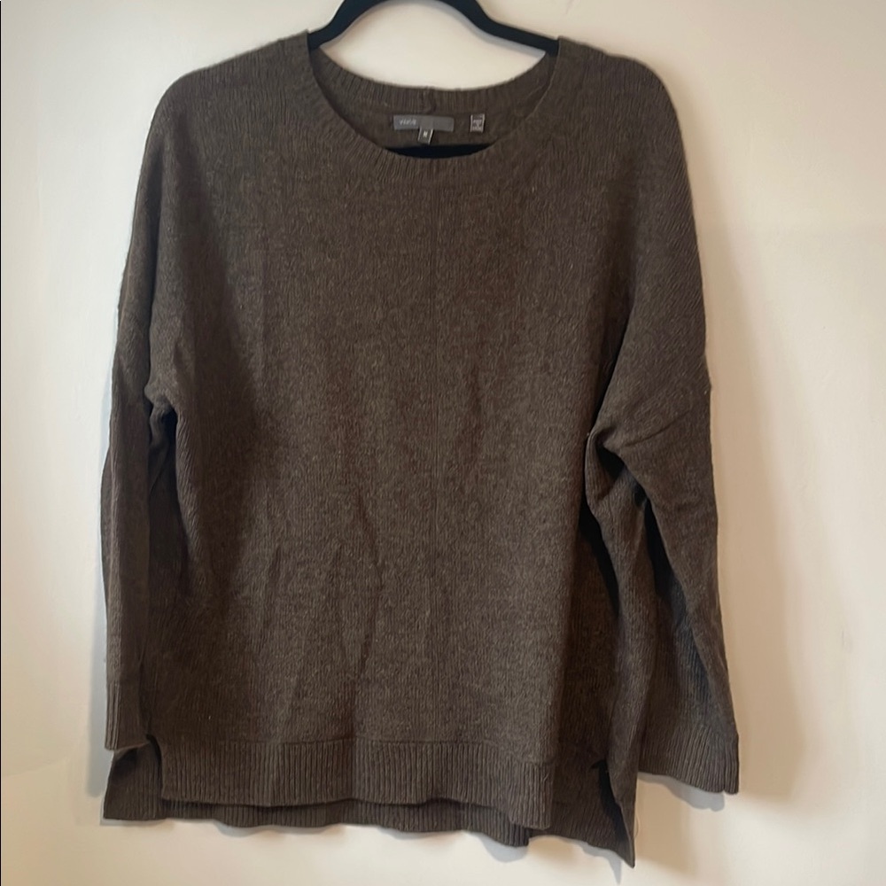 Vince Brown Wool/Yak Hair Sweater Sz M B128